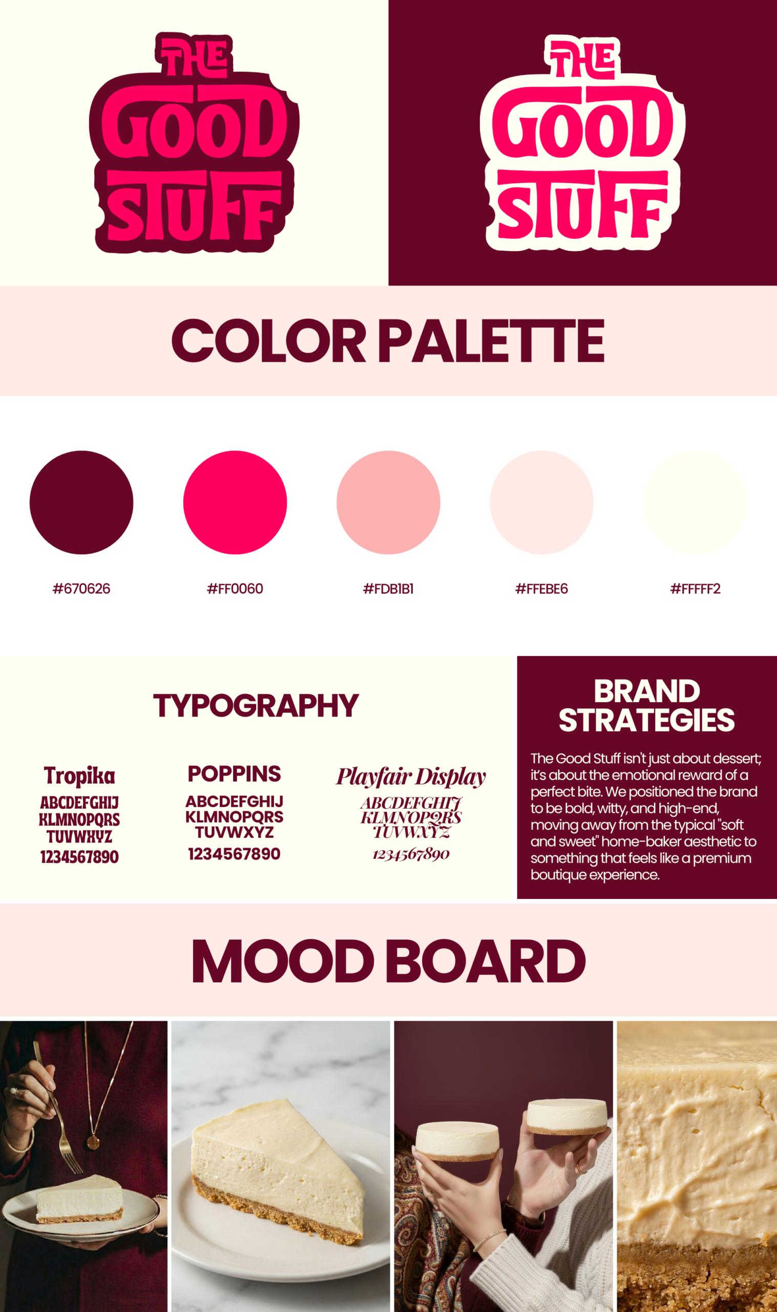 Portfolio the good stuff brand board